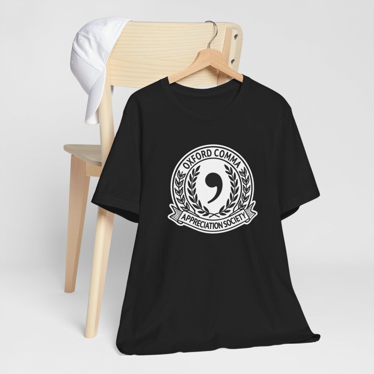 Oxford Comma Appreciation Society T-Shirt - Funny Grammar Nerd Tee - English Teacher Gift Shirt - Book Lover’s Graphic Tee
