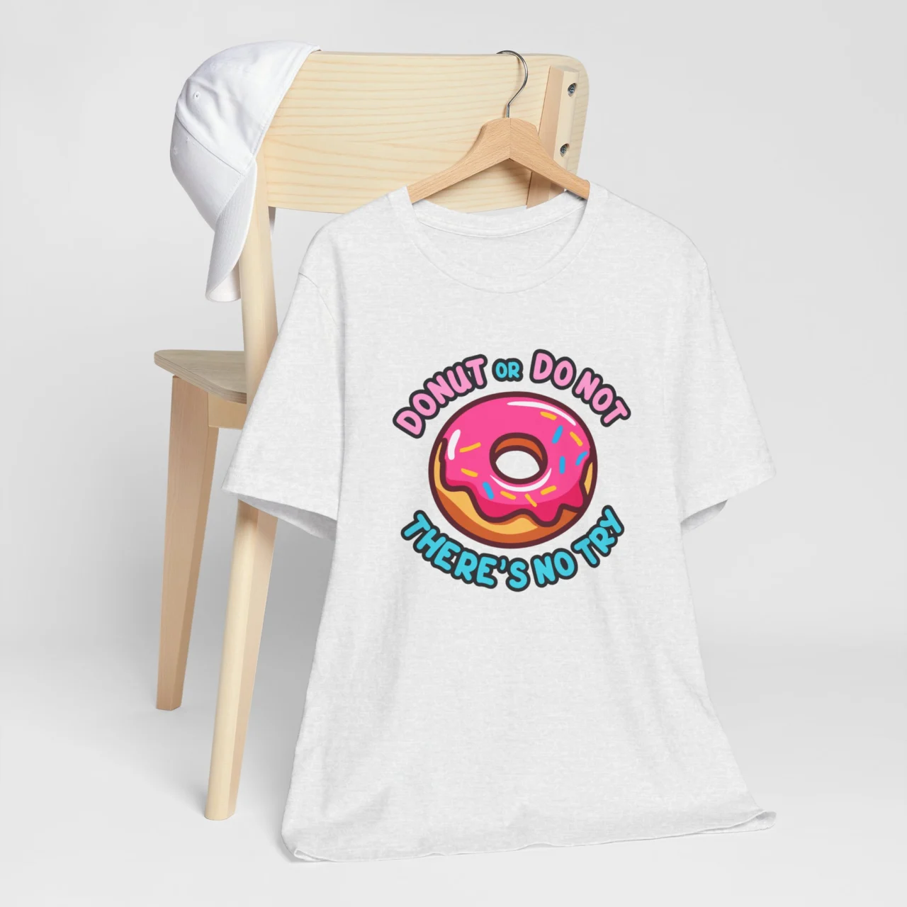 Donut or Do Not Theres No Try T-Shirt - Funny Donut Lover Tee - Food Pun Humor Shirt - Cute Sweet Tooth Graphic Tee - Image 3