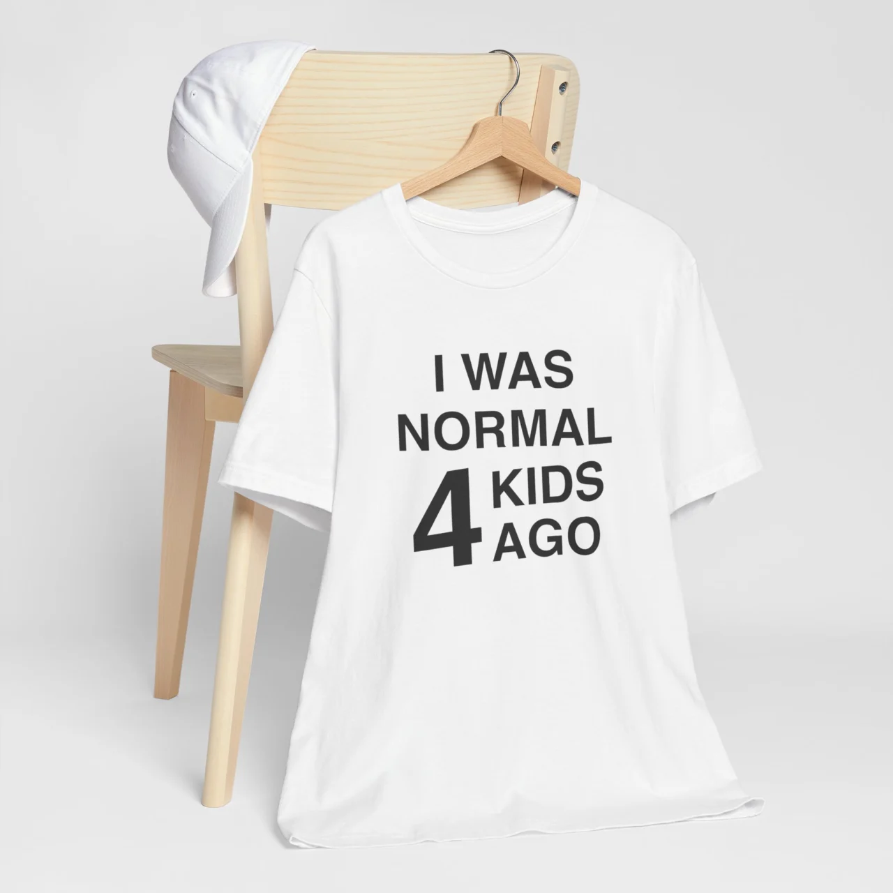 I Was Normal 4 Kids Ago T-Shirt - Funny Mom Life Tee - Parenting Humor Shirt - Gift for Mom of Four - Image 2