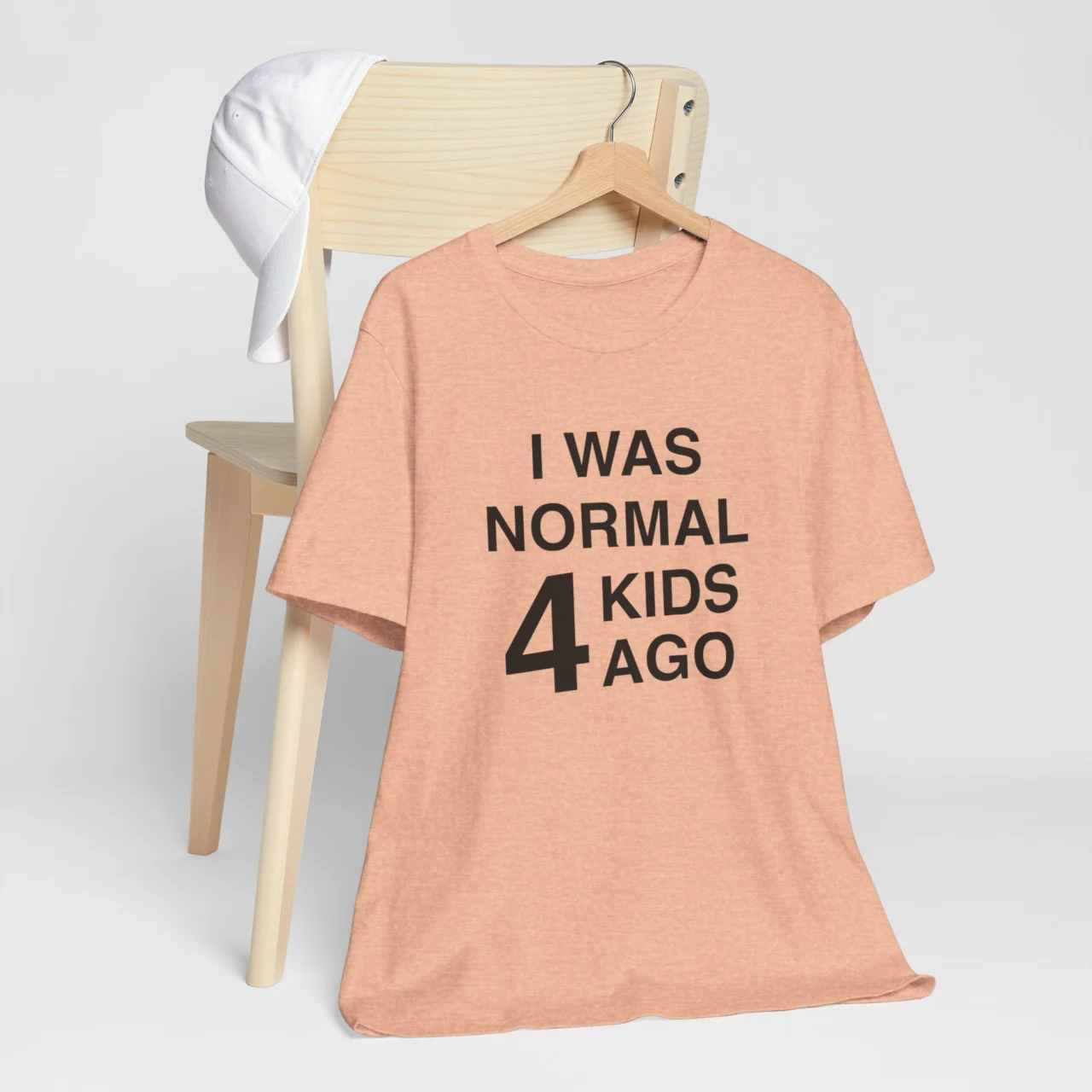 I Was Normal 4 Kids Ago T-Shirt - Funny Mom Life Tee - Parenting Humor Shirt - Gift for Mom of Four - Image 7