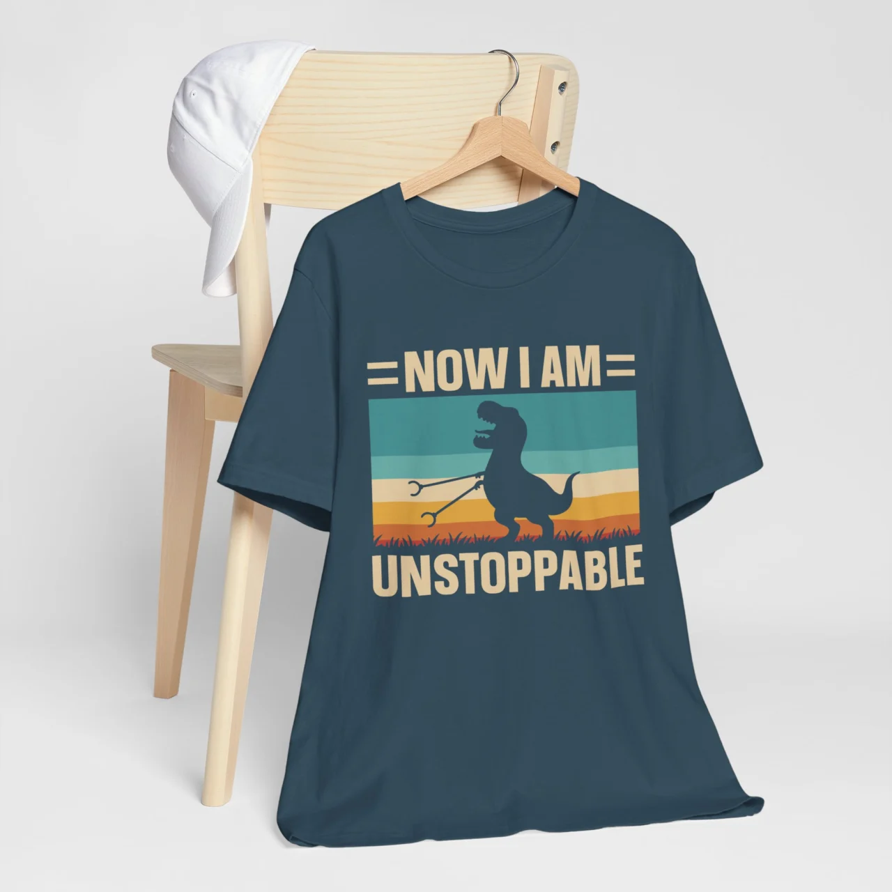 Now Im Unstoppable Dinosaur T-Shirt Funny T-Rex Graphic Tee - Image 6