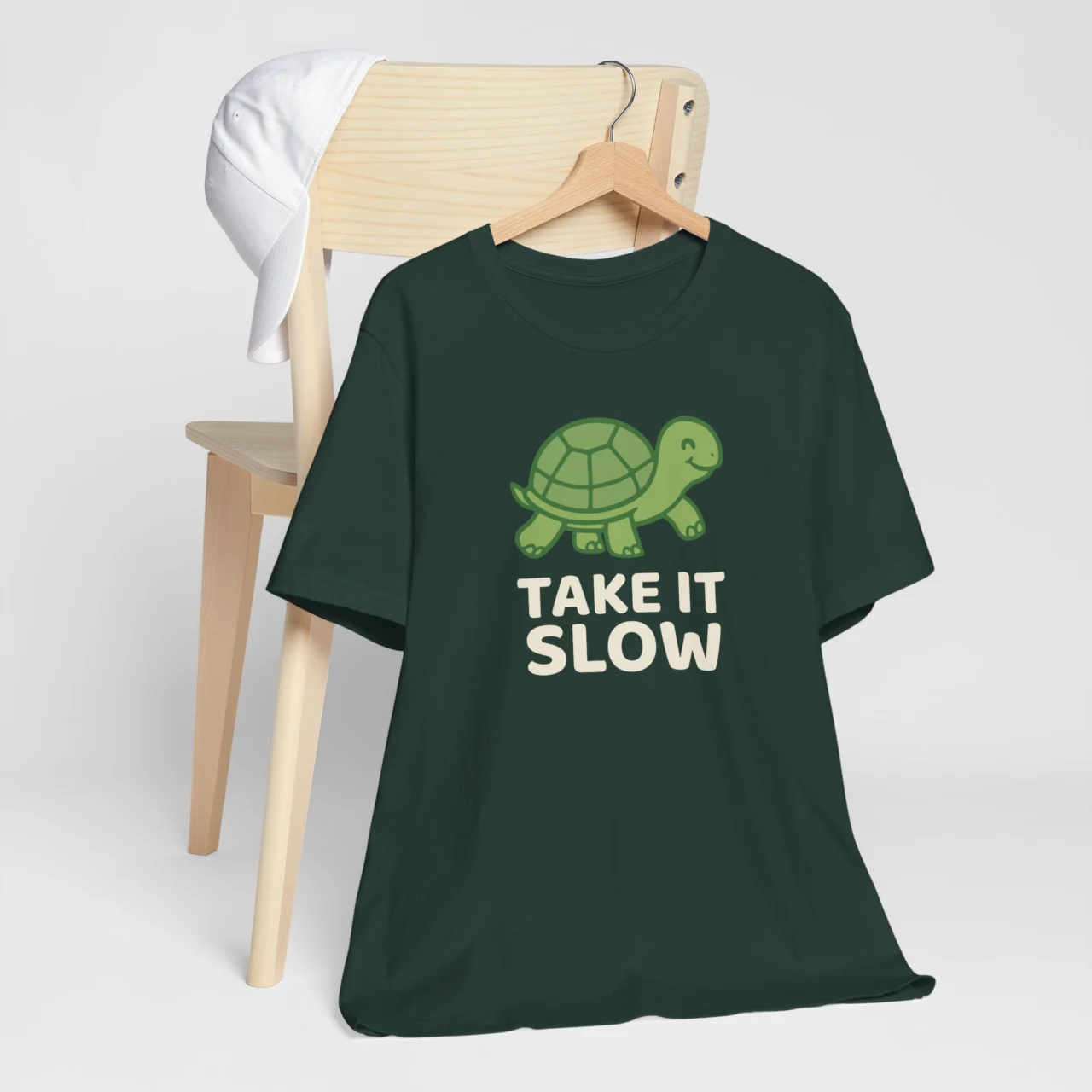 Take It Slow T-Shirt - Funny Turtle Graphic Tee - laid-back animal lover tee.