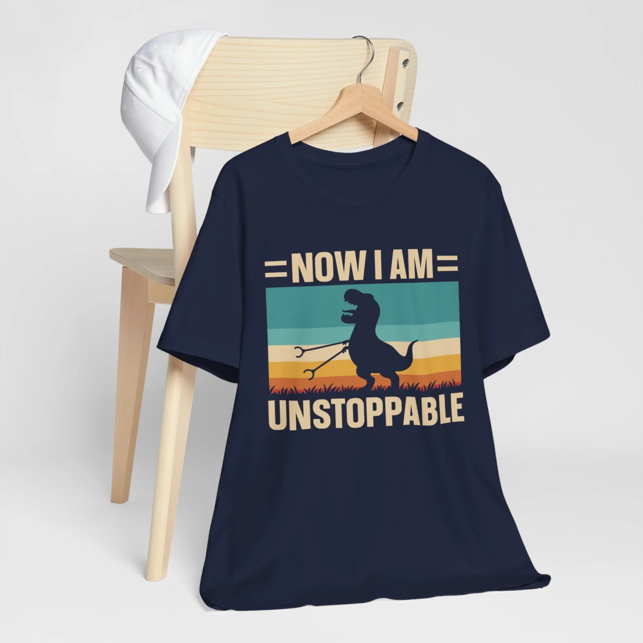 Now Im Unstoppable Dinosaur T-Shirt Funny T-Rex Graphic Tee - Image 7