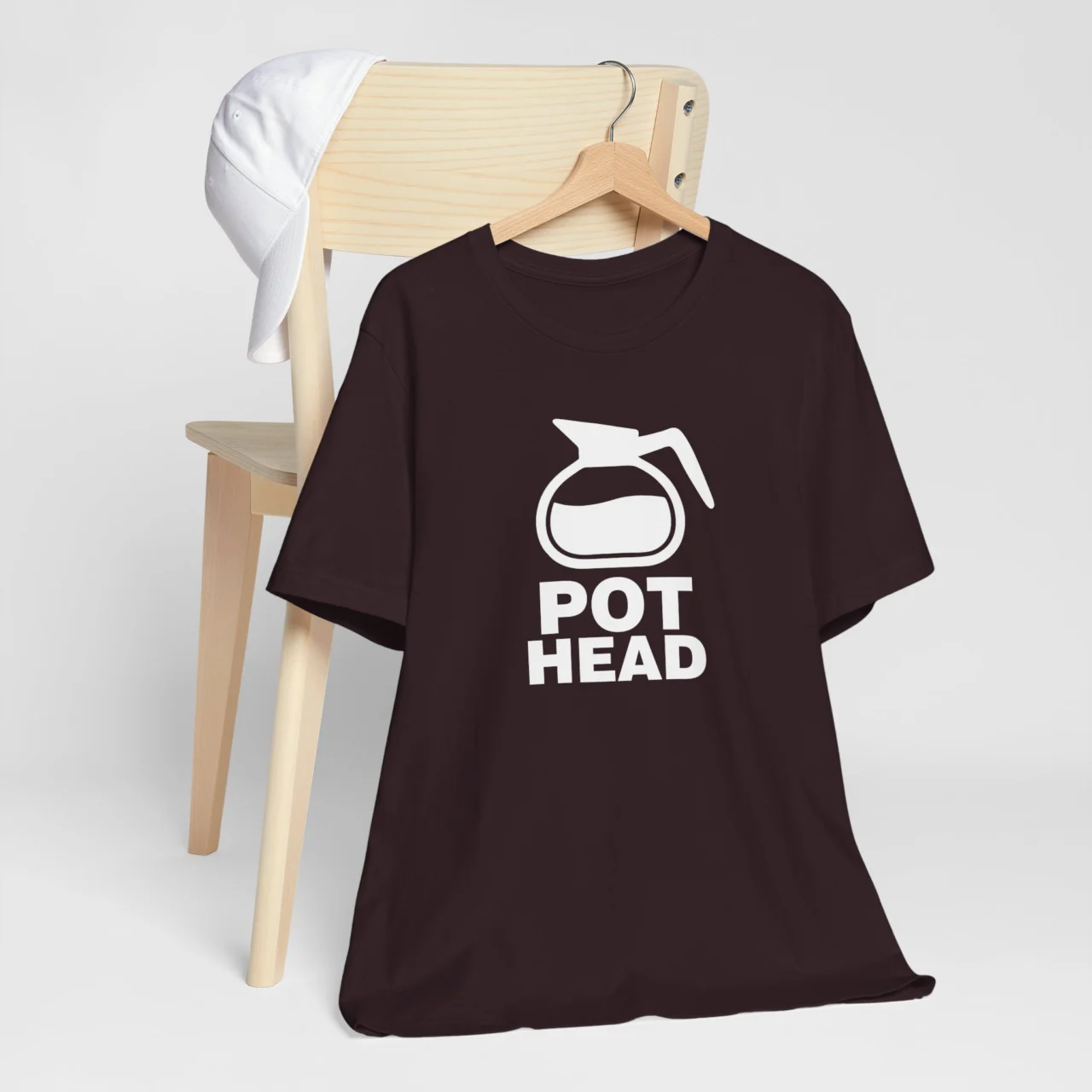 Pot Head Coffee Pot T-Shirt - Funny Coffee Lover Graphic Tee