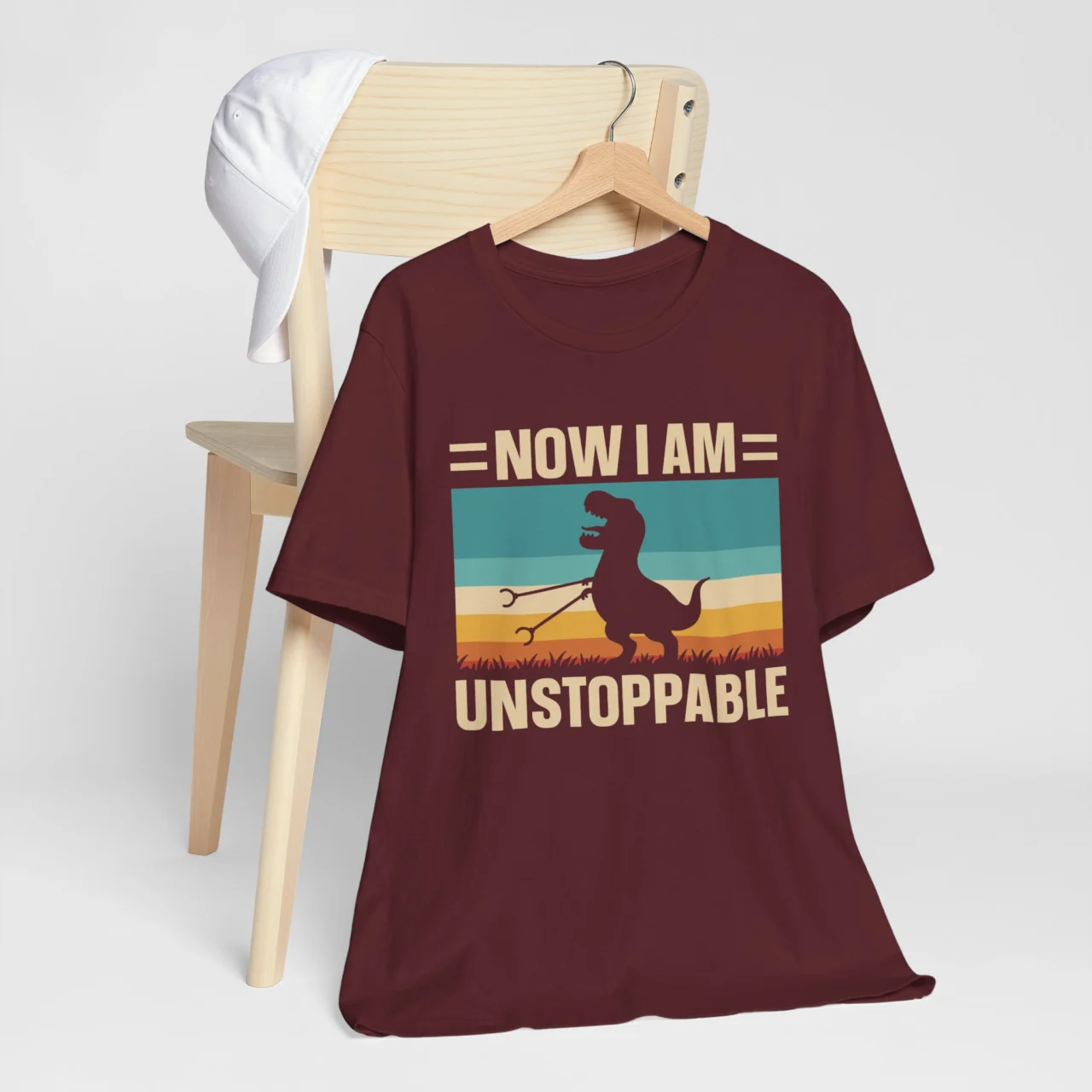 Now Im Unstoppable Dinosaur T-Shirt Funny T-Rex Graphic Tee - Image 8