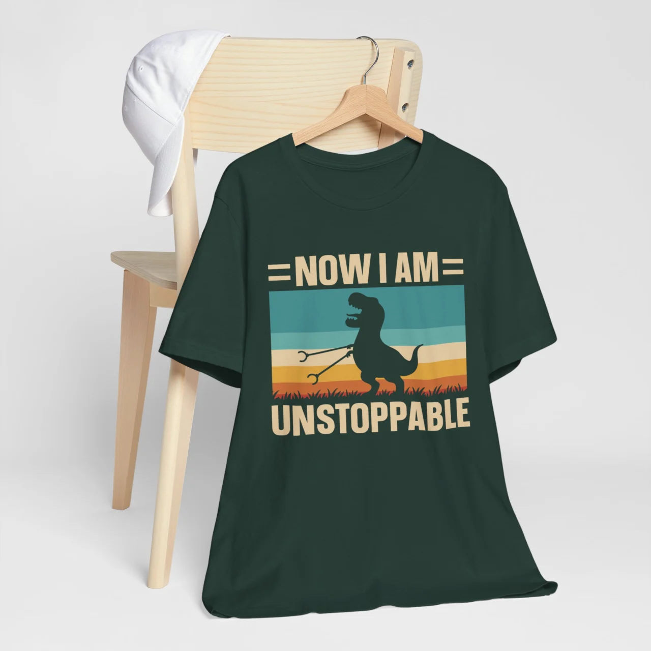 Now Im Unstoppable Dinosaur T-Shirt Funny T-Rex Graphic Tee - Image 5