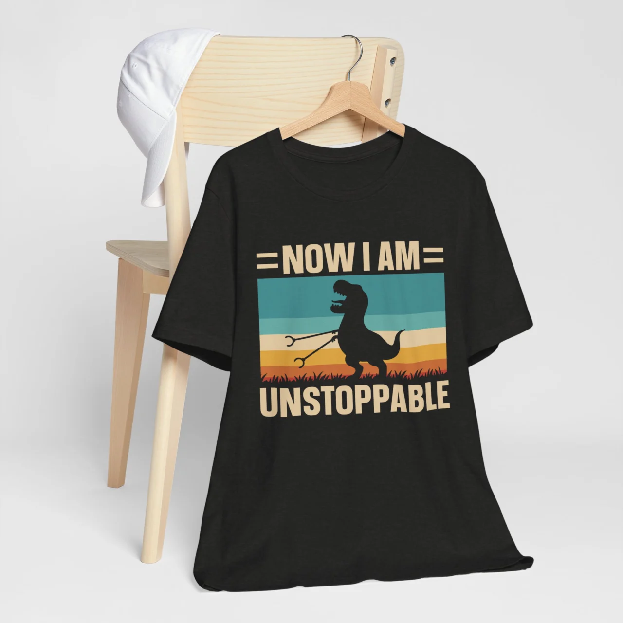 Now Im Unstoppable Dinosaur T-Shirt Funny T-Rex Graphic Tee - Image 4