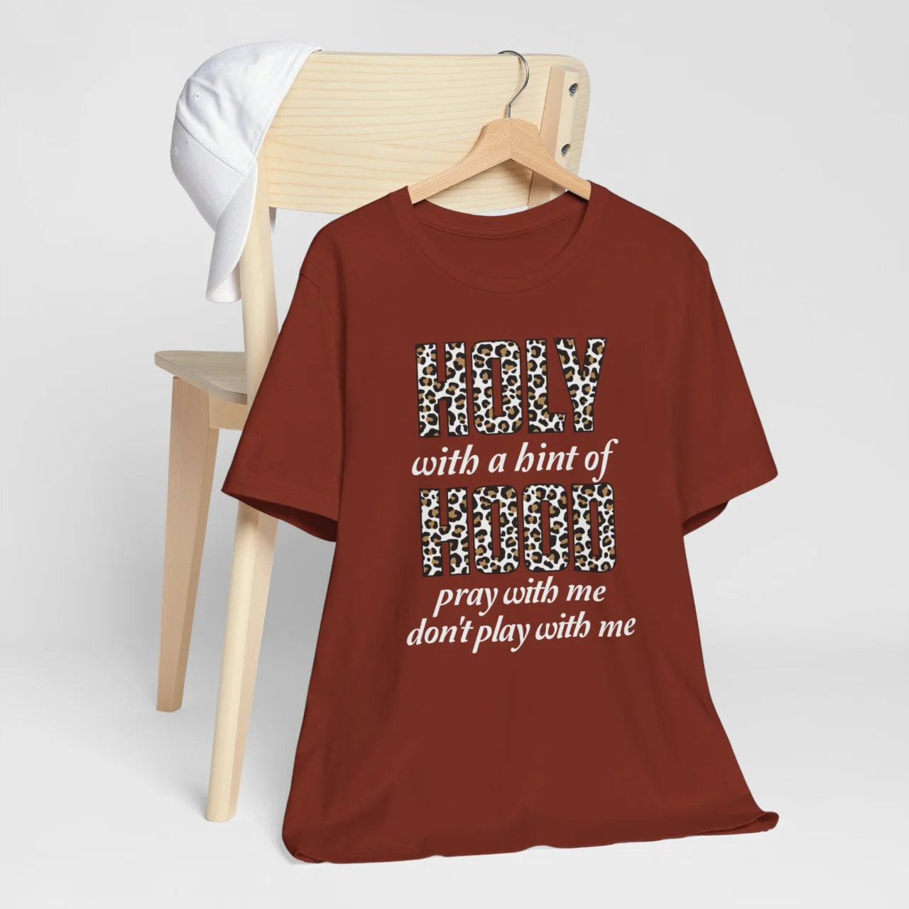 Holy With a Hint of Hood Shirt - Christian Humor Tee - Image 6