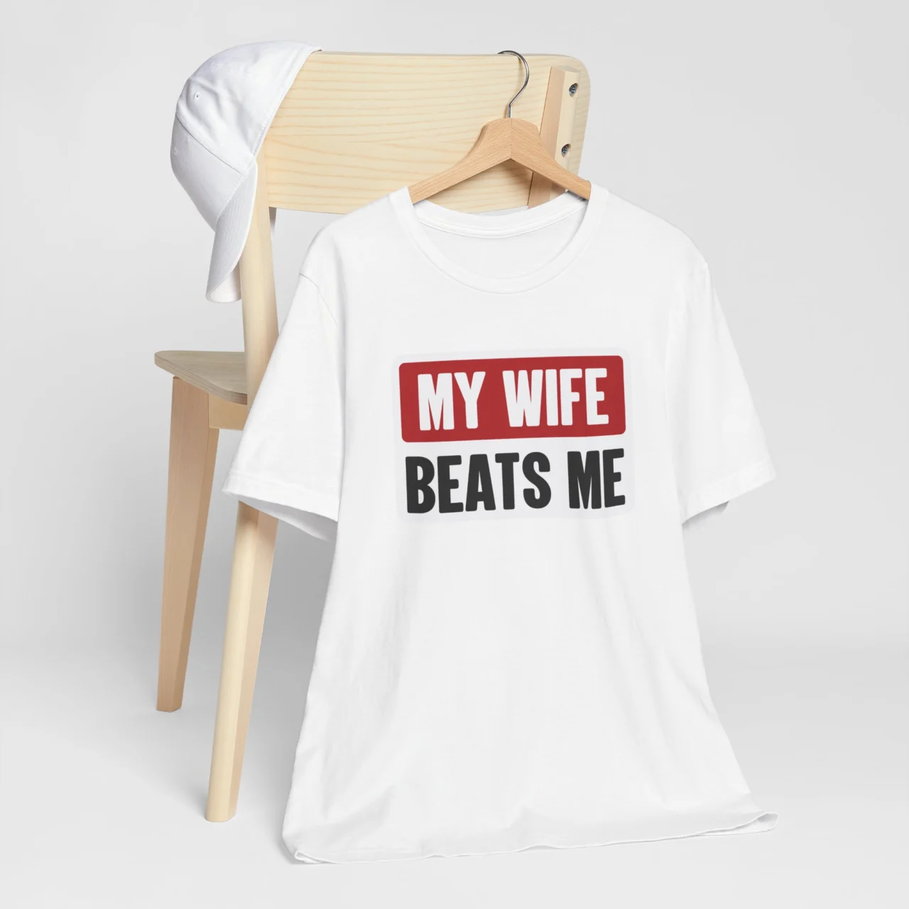 My Wife Beats Me T-Shirt - Funny Husband Shirt - Image 3