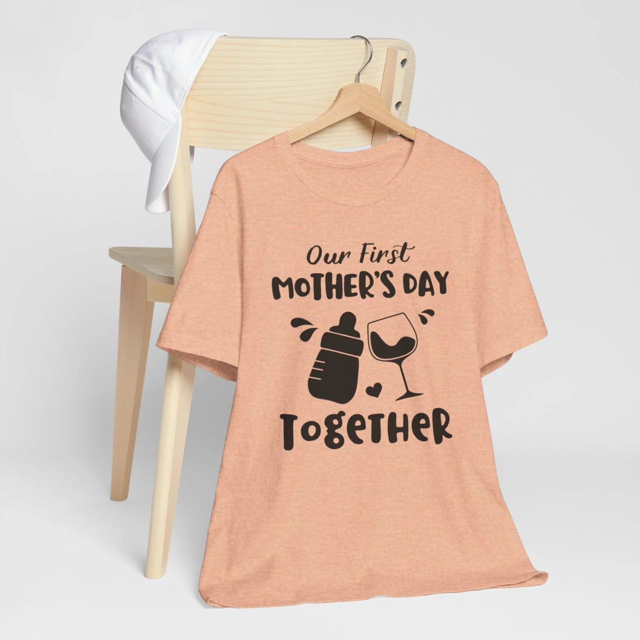 Our First Mothers Day Together T-Shirt For Mom - New Mom Tee - Image 6