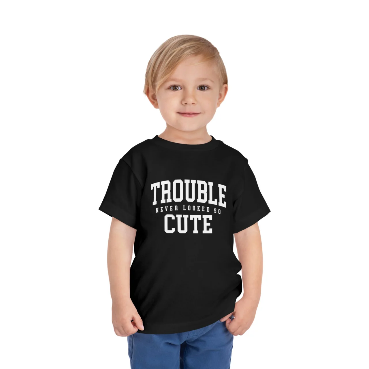Trouble Never Looked So Cute Shirt - Funny Toddler Tee - Adorable Kids Shirt