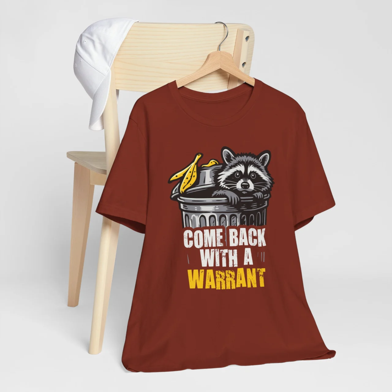 Come Back With A Warrant Funny Raccoon Graphic Tee - Trash Panda Humor Shirt - Image 5