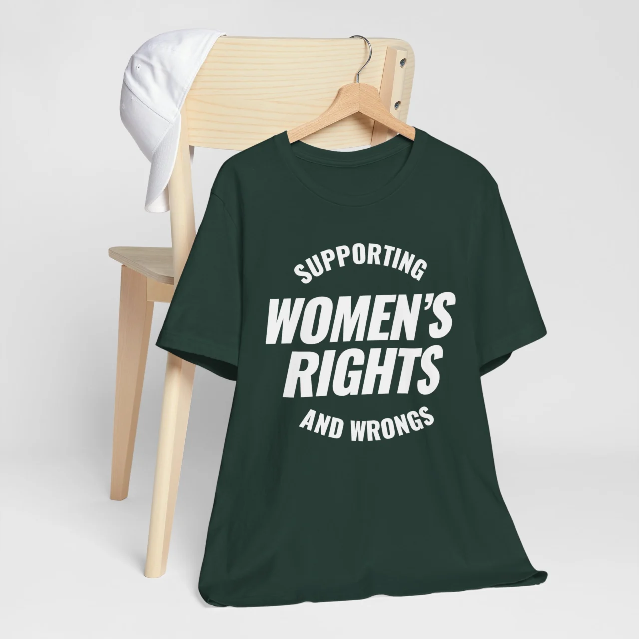 Supporting Women's Rights And Wrongs Graphic Tee - Bold Feminist Humor Shirt - Image 5