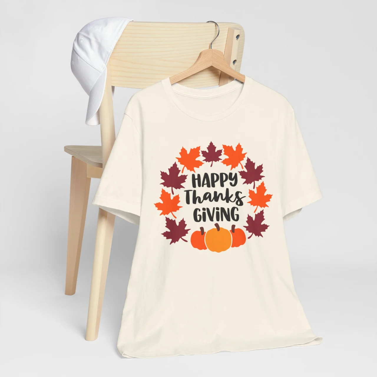 Happy Thanksgiving Shirt - Family Pumpkin Tee - Autumn Leaves Graphic Shirt