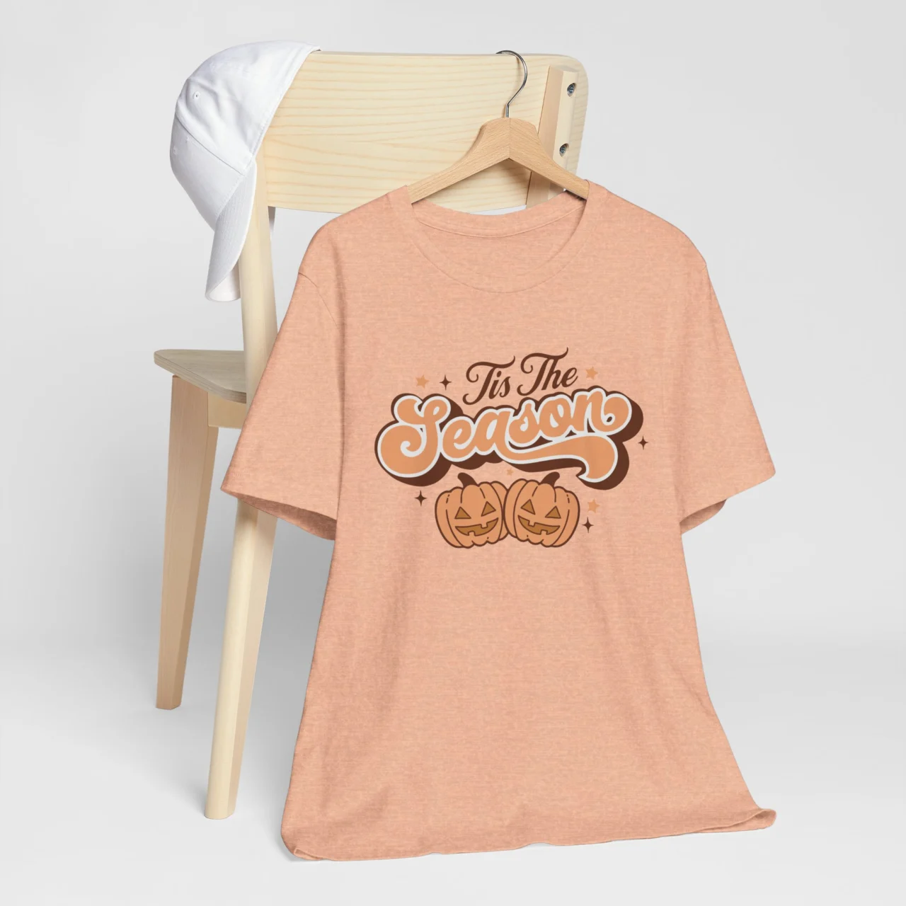 Tis the Season Pumpkin T-Shirt - Halloween Fall Graphic Tee - Festive Autumn Shirt for Parties