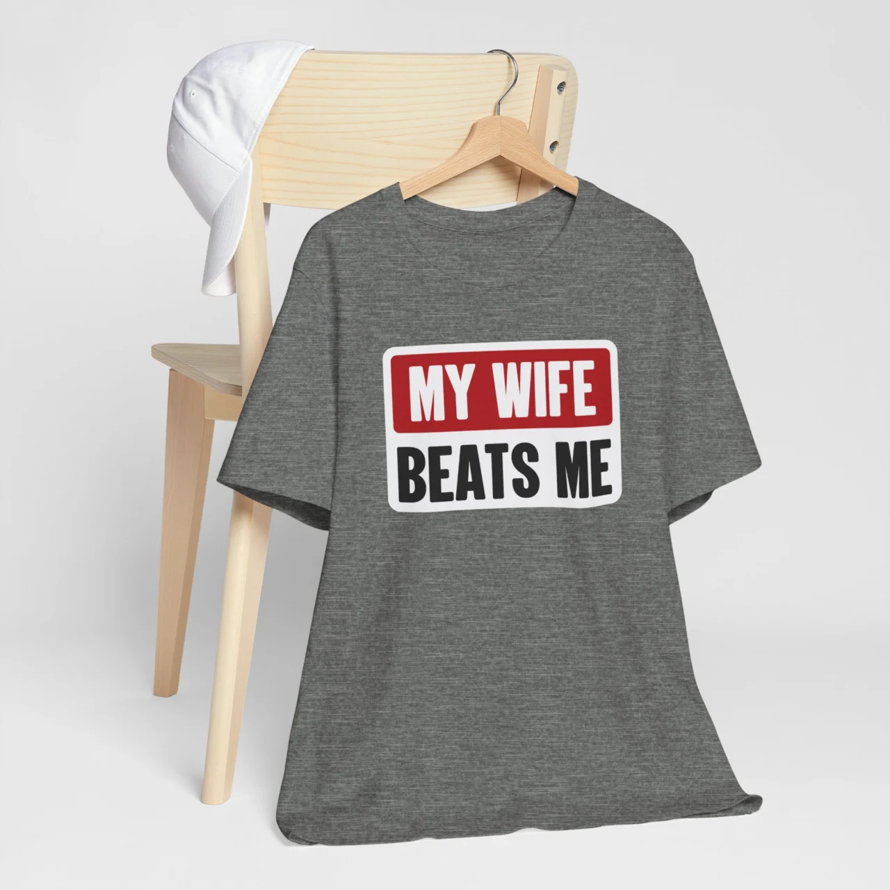 My Wife Beats Me T-Shirt - Funny Husband Shirt - Image 4