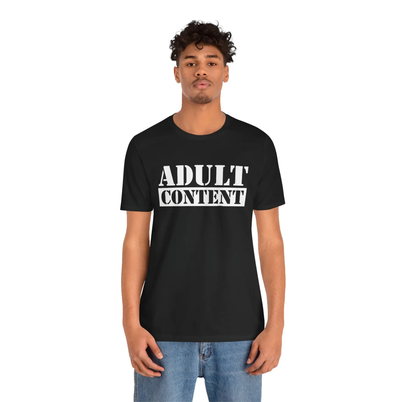 Adult Content Funny Sarcastic Graphic Tee - Bold Adulting Humor Shirt - Image 2
