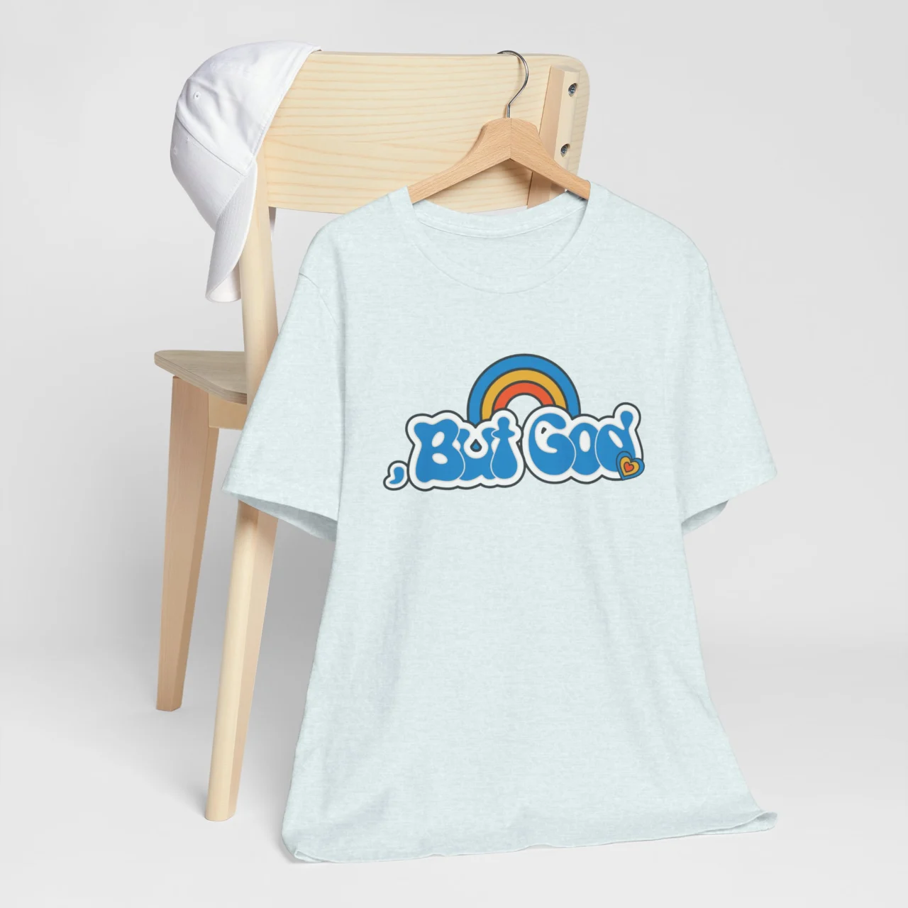 But God Retro Groovy Christian T-Shirt - Bible Verse Tee