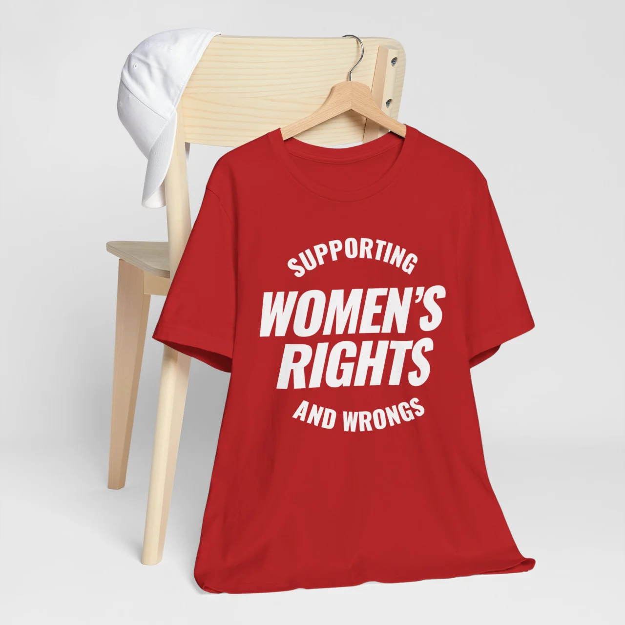 Supporting Women's Rights And Wrongs Graphic Tee - Bold Feminist Humor Shirt - Image 9