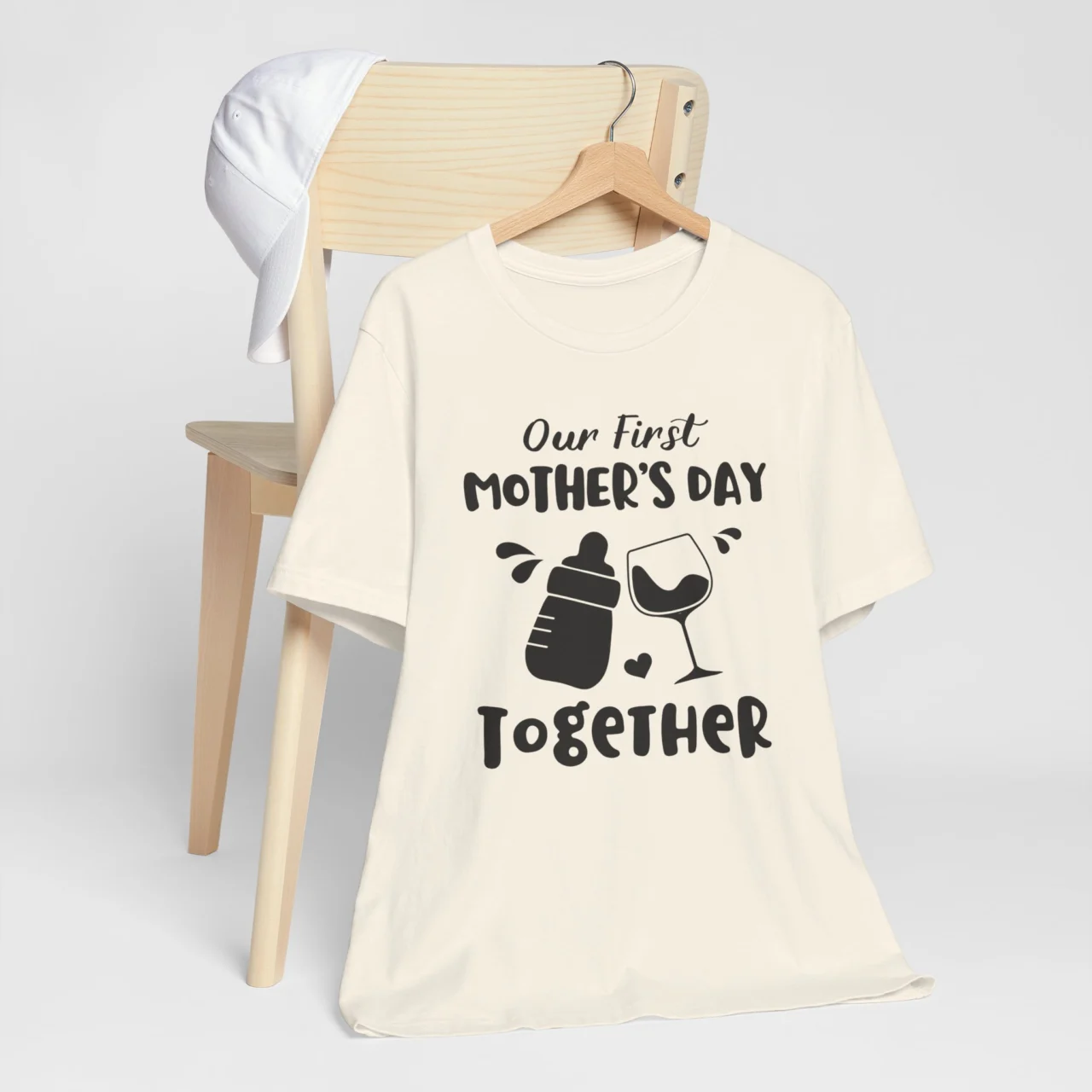 Our First Mothers Day Together T-Shirt For Mom - New Mom Tee - Image 5