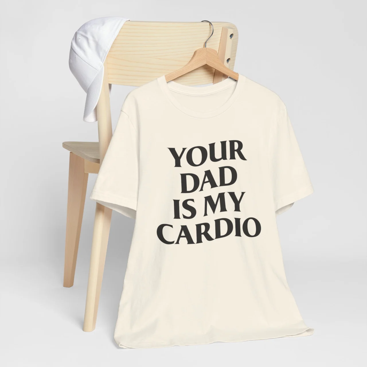 Your Dad Is My Cardio Funny Adult Humor Graphic Tee - Sarcastic Workout Shirt - Image 6
