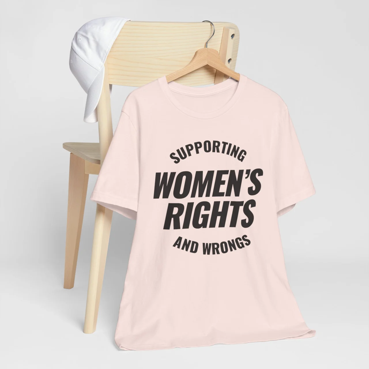 Supporting Women's Rights And Wrongs Graphic Tee - Bold Feminist Humor Shirt - Image 4