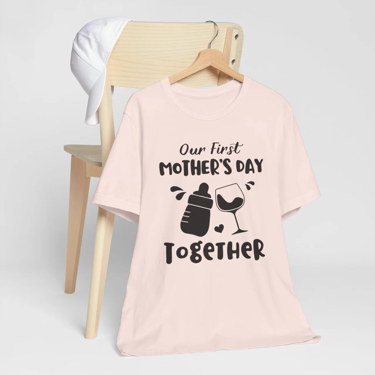 Our First Mothers Day Together T-Shirt For Mom - New Mom Tee - mommy and me matching graphic t-shirt.