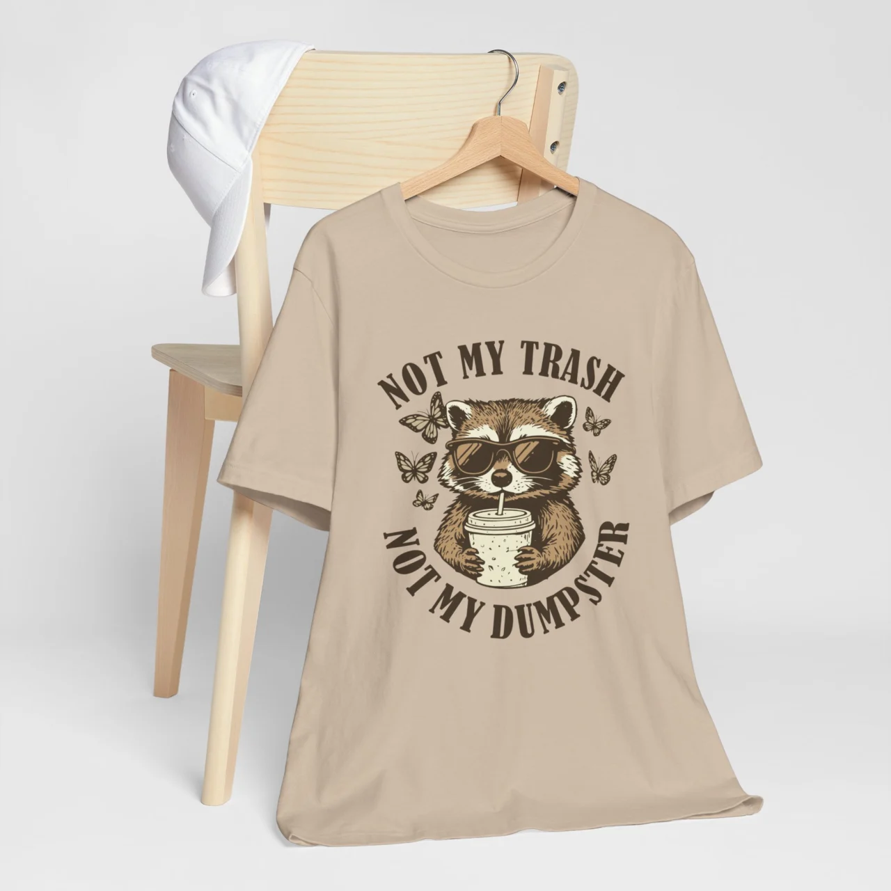 Not My Trash Not My Dumpster T-Shirt - Funny Raccoon Tee