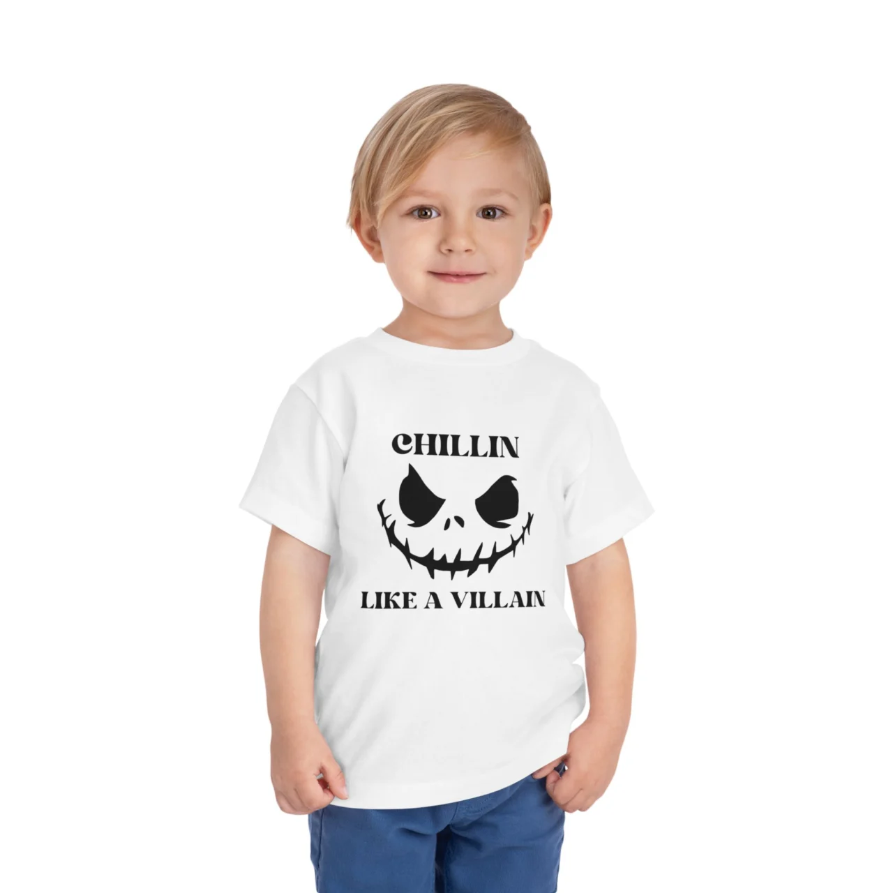 Chillin Like A Villain Shirt - Toddler Halloween Tee - Funny Villain Tee for Kids