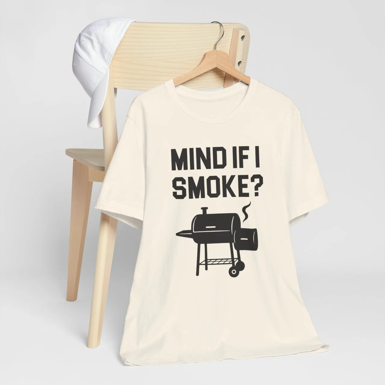 Mind If I Smoke? Funny BBQ Pitmaster Graphic Tee - Grilling Humor Shirt - Image 5