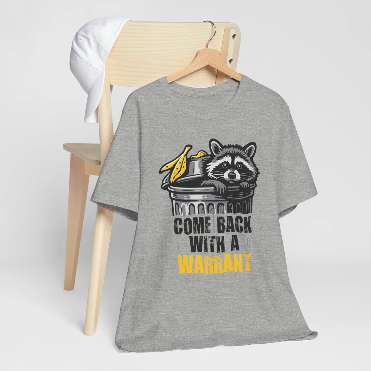 Come Back With A Warrant Funny Raccoon Graphic Tee - Trash Panda Humor Shirt - Image 6