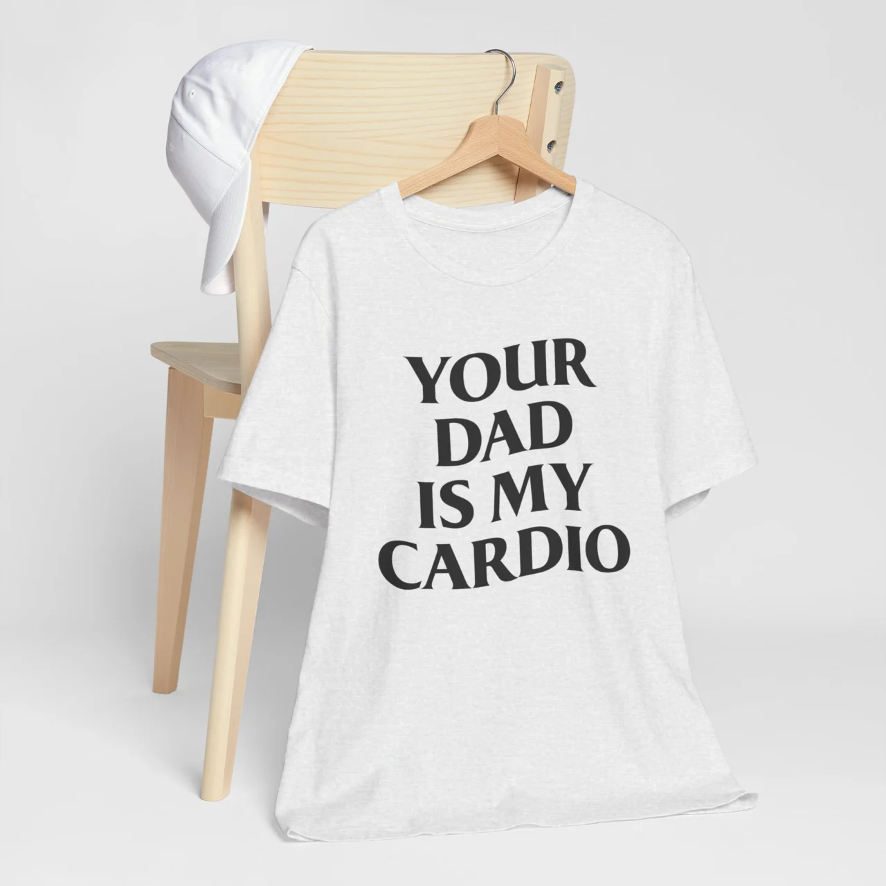 Your Dad Is My Cardio Funny Adult Humor Graphic Tee - Sarcastic Workout Shirt - Image 4