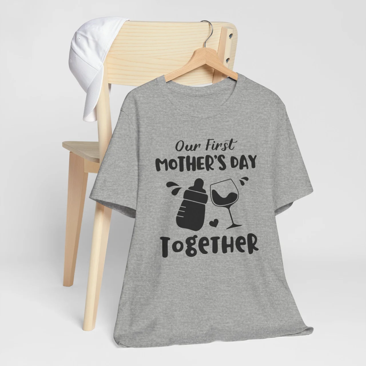 Our First Mothers Day Together T-Shirt For Mom - New Mom Tee - Image 8