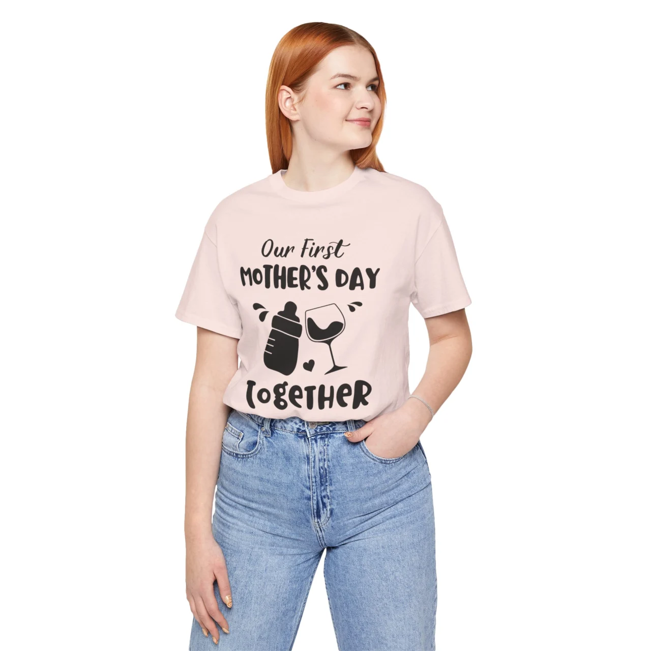 Our First Mothers Day Together T-Shirt For Mom - New Mom Tee - Image 2
