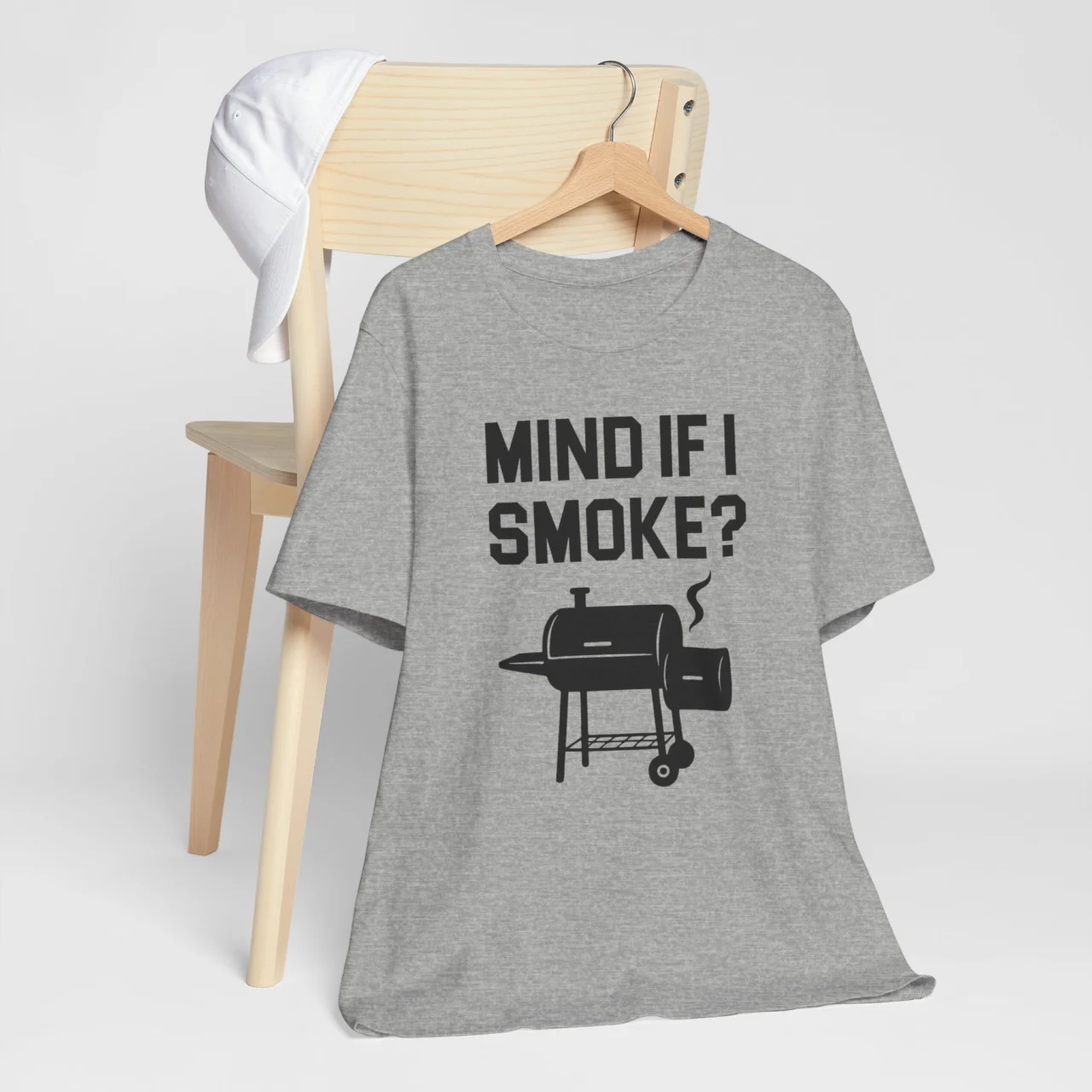 Mind If I Smoke? Funny BBQ Pitmaster Graphic Tee - Grilling Humor Shirt - Image 7