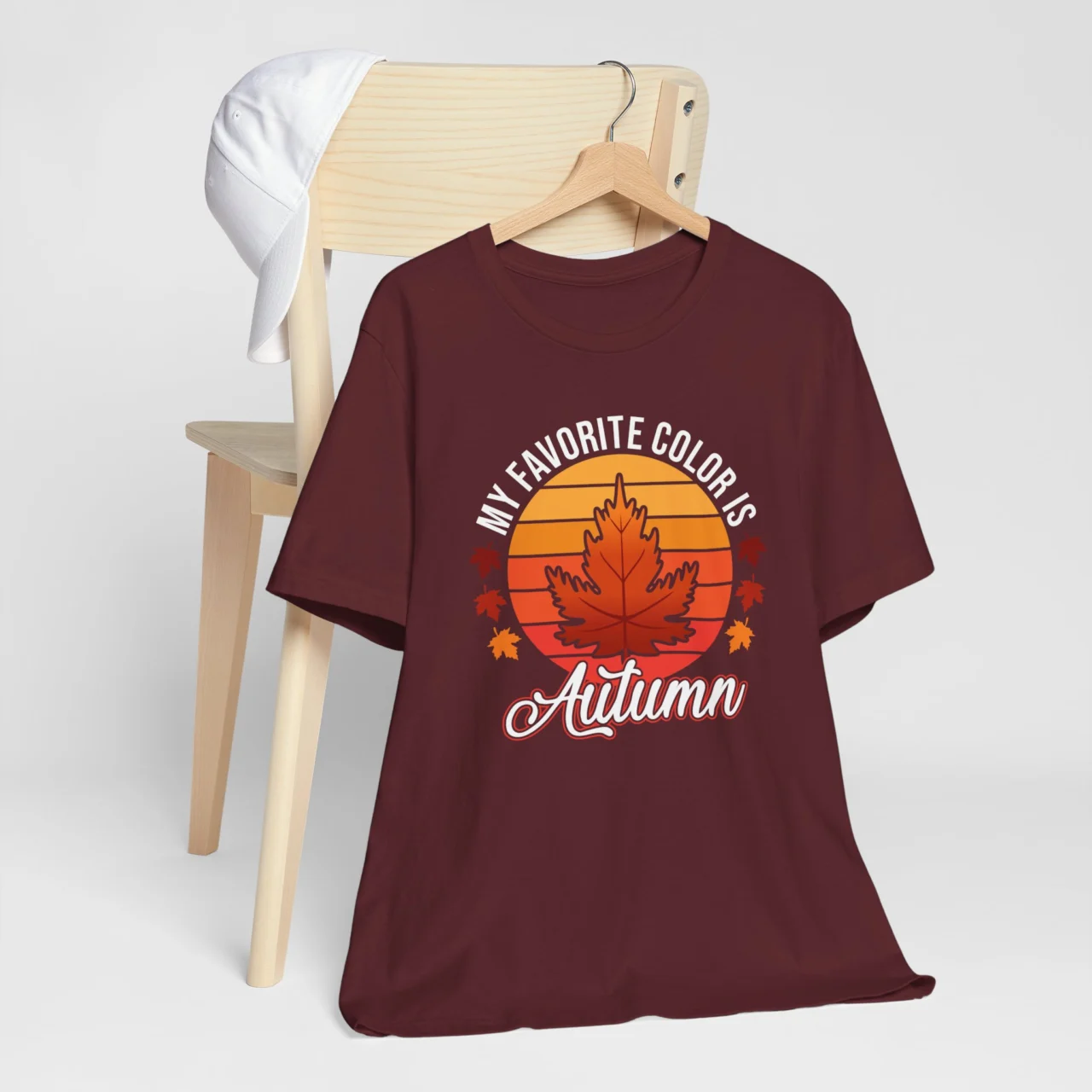My Favorite Color Is Autumn T-Shirt - Fall Leaves Tee - Cozy Fall Shirt