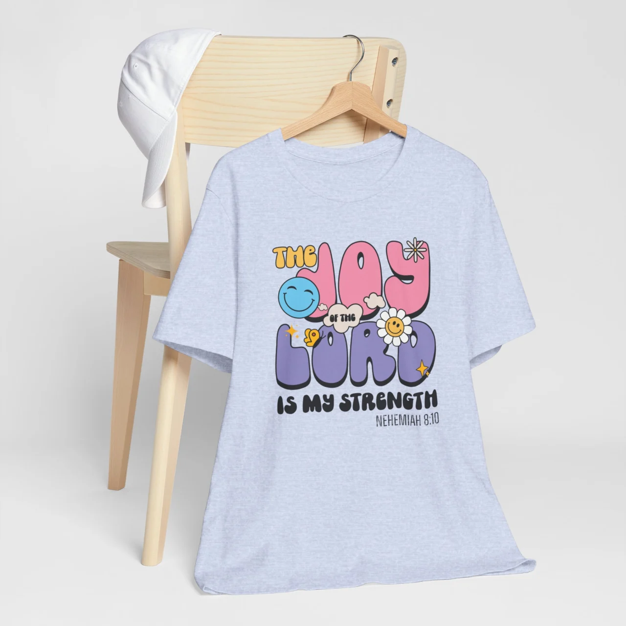 The Joy of the Lord Is My Strength T-Shirt - Scripture Shirt - Christian women’s Bible verse t-shirt.
