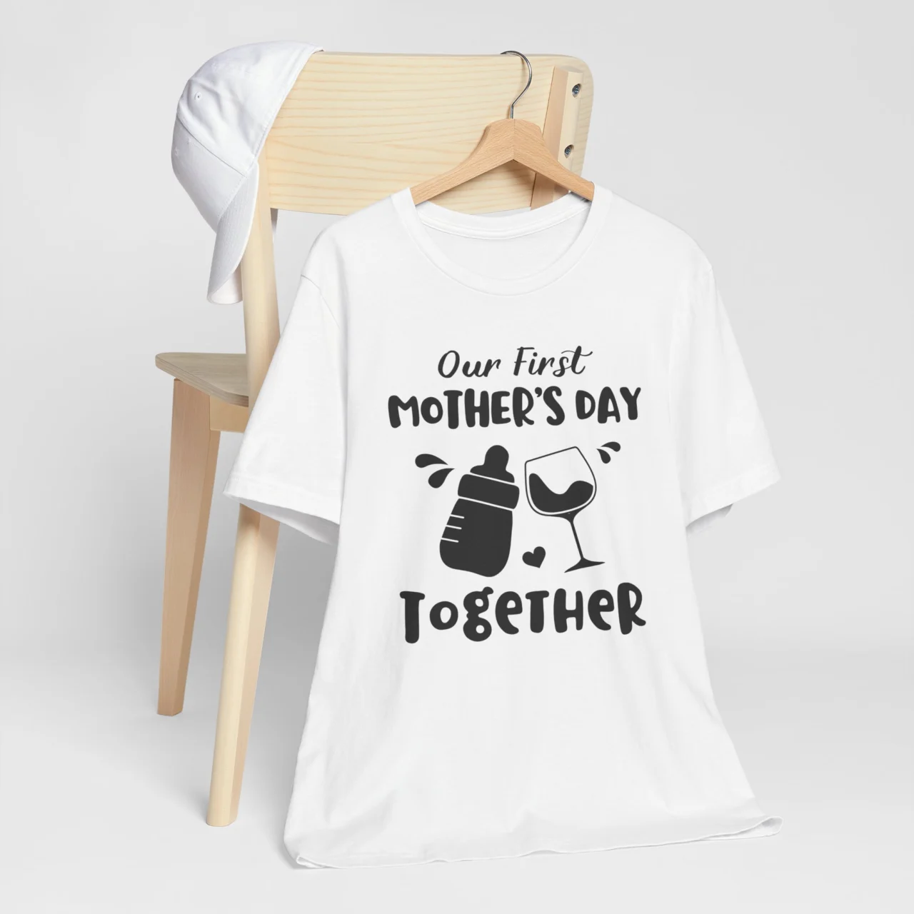 Our First Mothers Day Together T-Shirt For Mom - New Mom Tee - Image 3