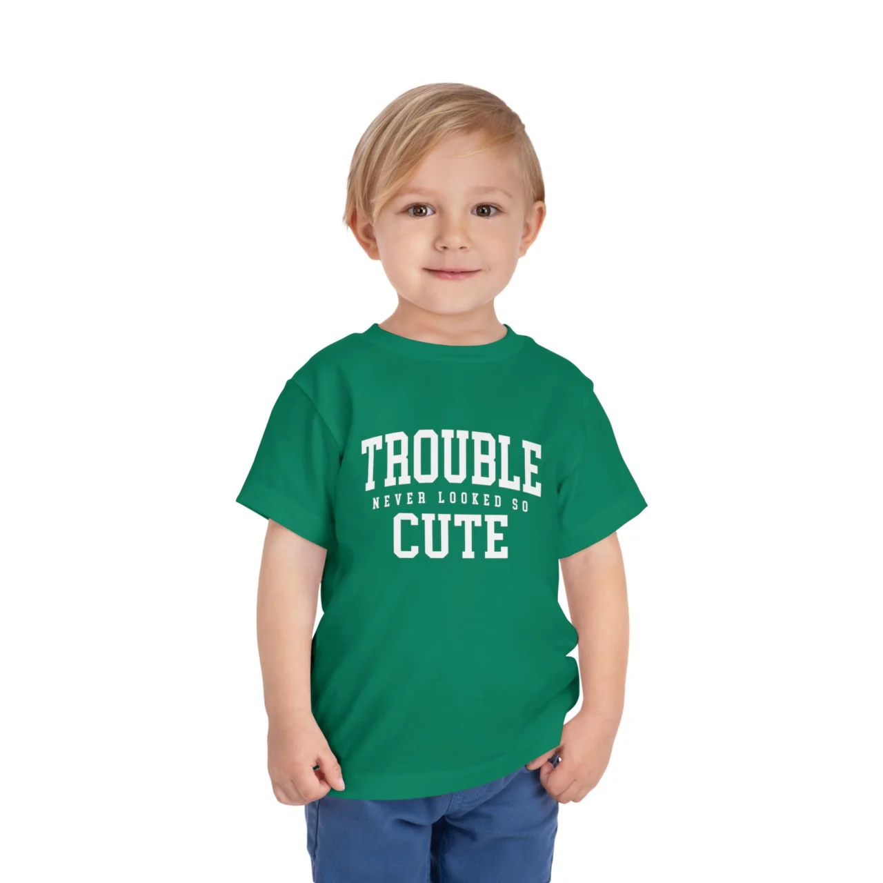 Trouble Never Looked So Cute Shirt - Funny Toddler Tee - Image 4