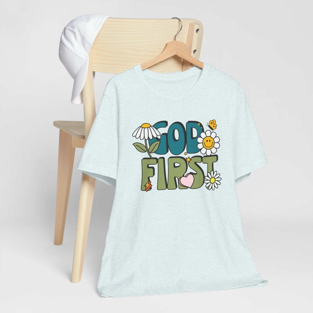 God First Groovy Christian T-Shirt - Faith Graphic Tee