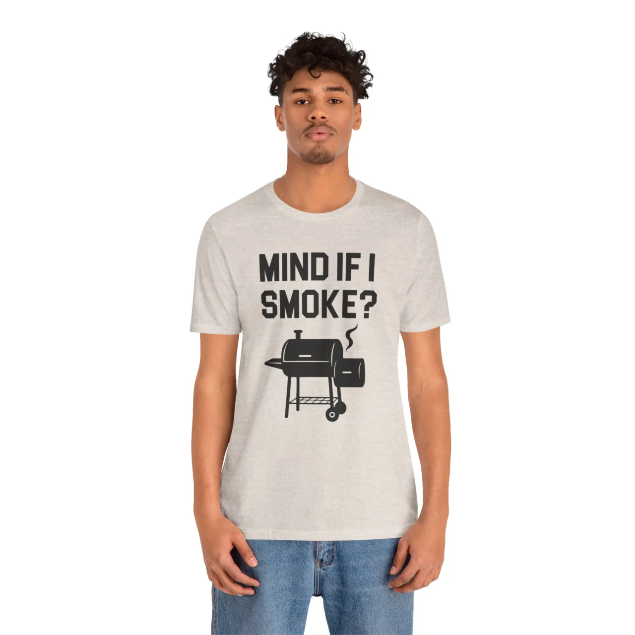 Mind If I Smoke? Funny BBQ Pitmaster Graphic Tee - Grilling Humor Shirt - Image 2