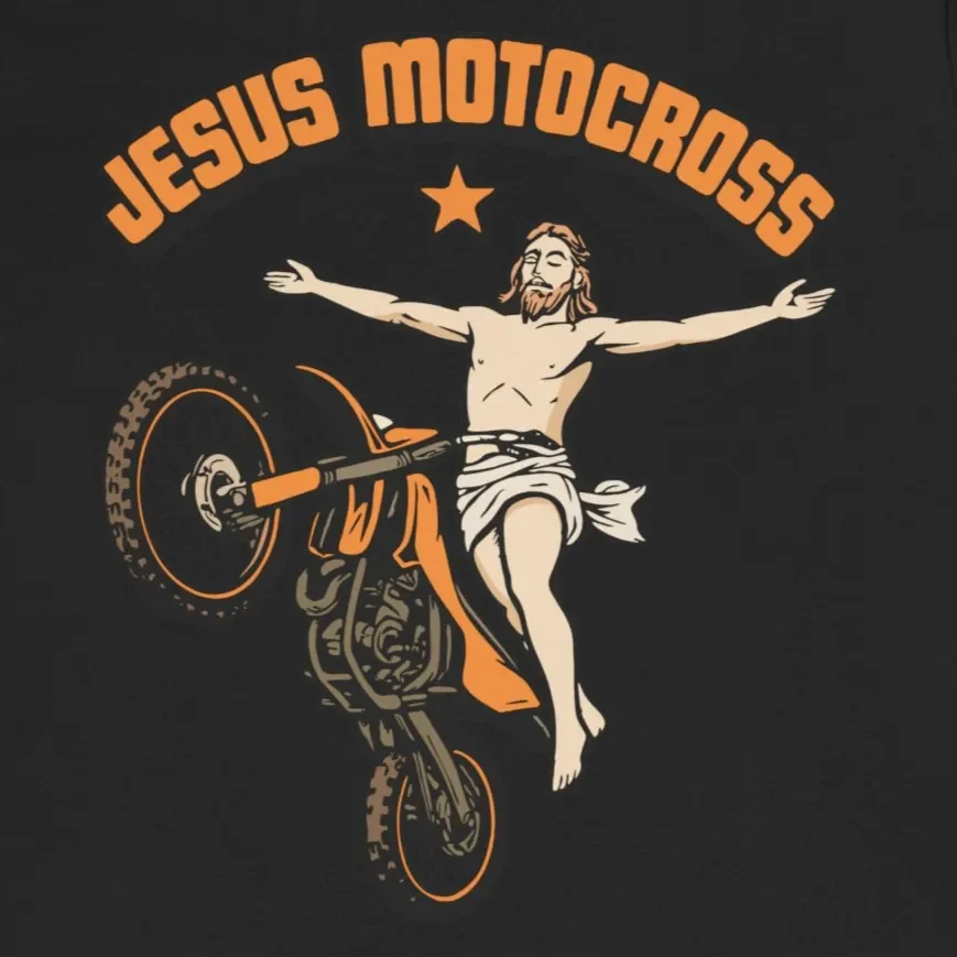 Jesus Motocross Funny Christian Dirt Bike Tee Design Idea Inspiration