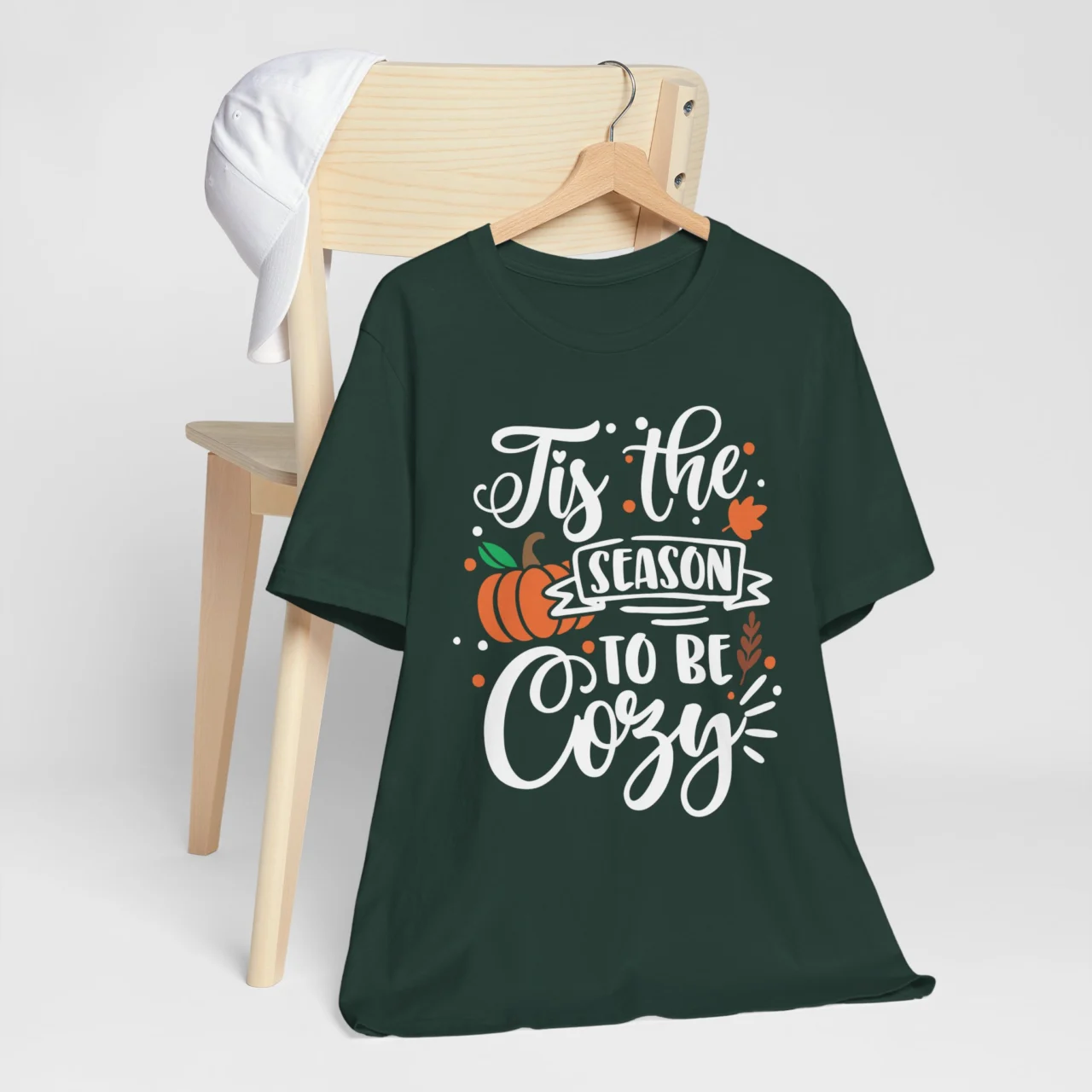‘Tis The Season To Be Cozy Pumpkin Shirt - Fall Graphic Tee - Image 9