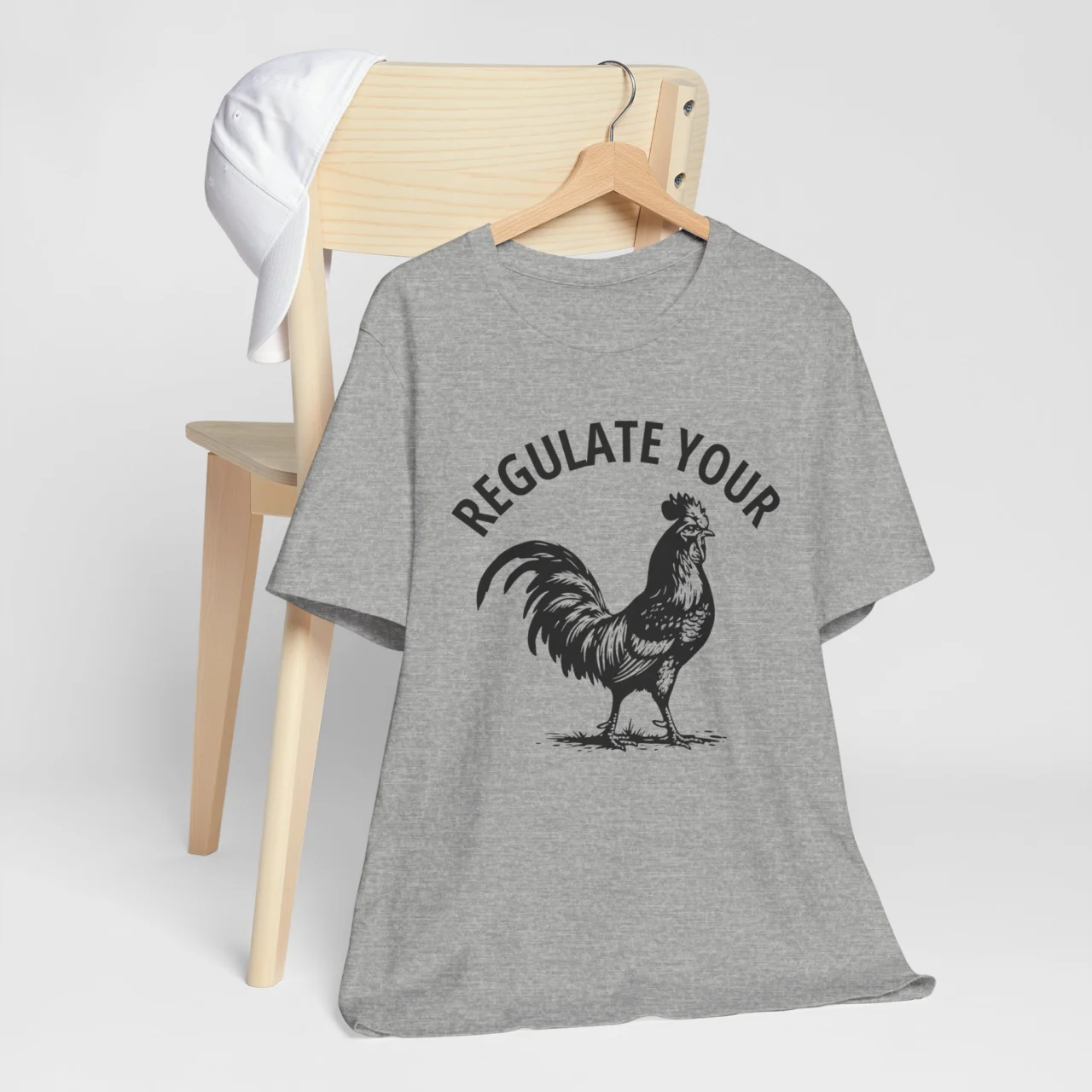 Regulate Your Rooster Funny Adult Humor Pun Graphic Tee - Women's Empowerment Humor Shirt - Image 7