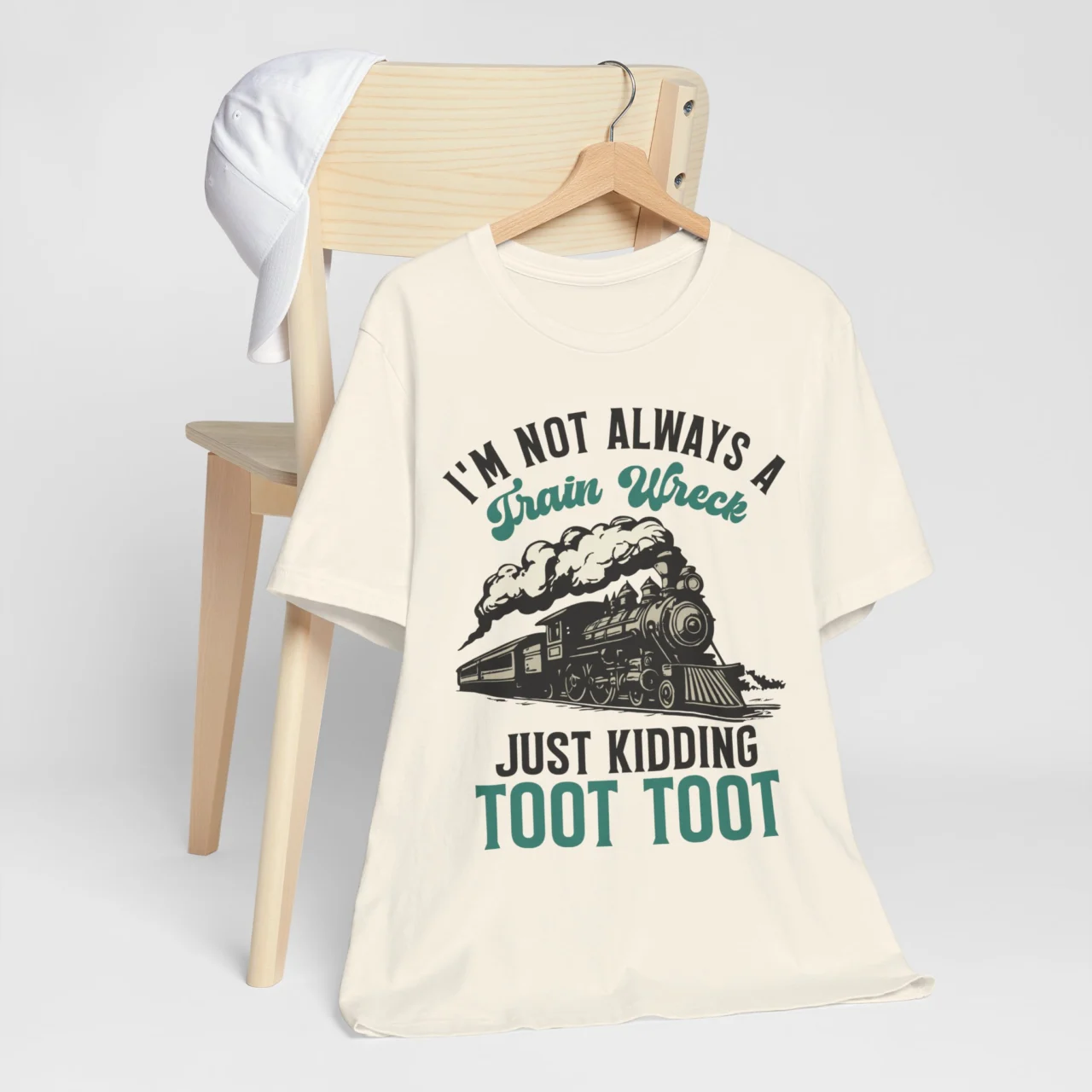 I'm Not Always A Train Wreck Toot Toot Funny Sarcastic Graphic Tee - Self-Aware Humor Shirt - Image 5