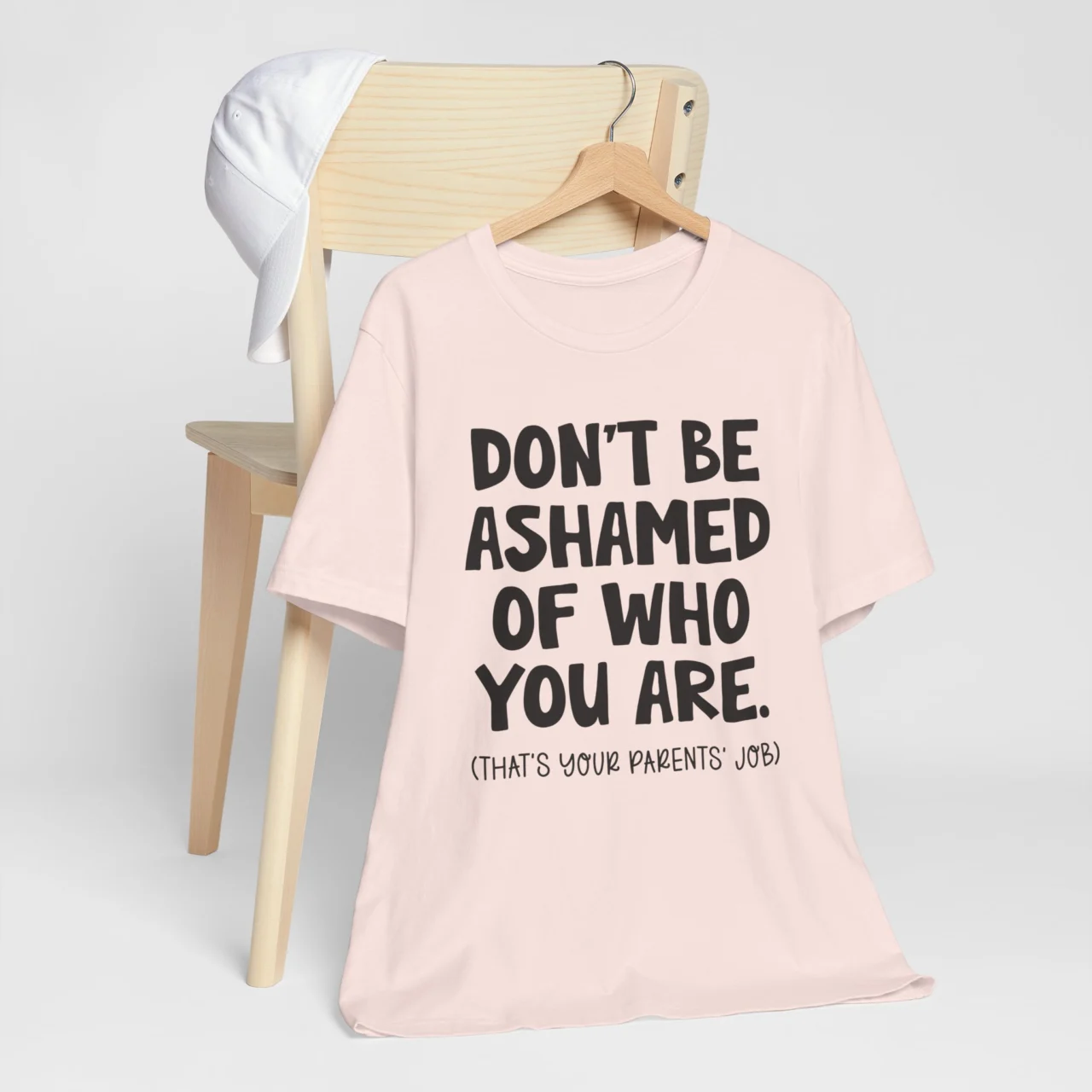 Don't Be Ashamed Of Who You Are Sarcastic Graphic Tee - Dark Humor Funny Shirt - Image 3