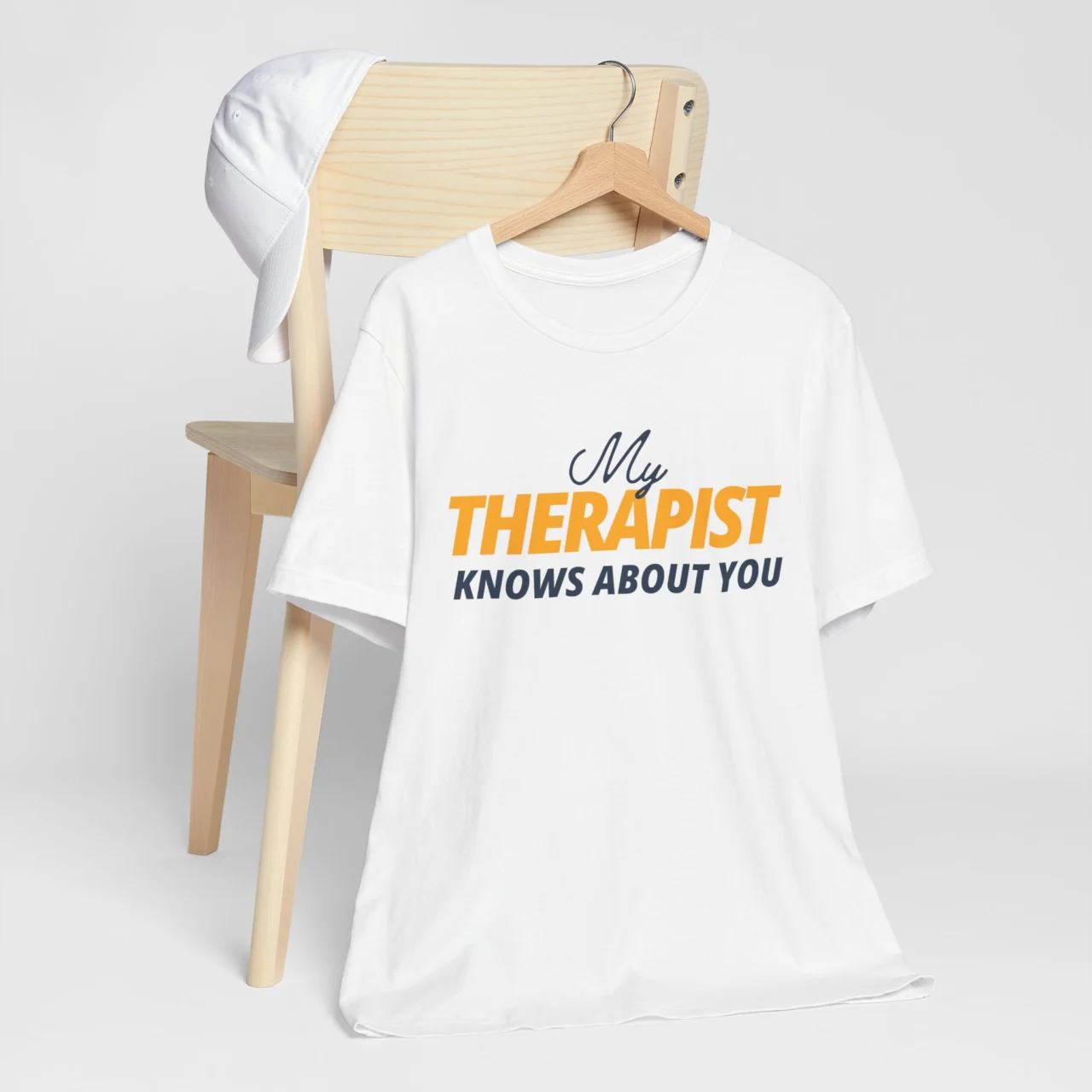 My Therapist Knows About You Funny Sarcastic Graphic Tee - Therapy Humor Shirt - Image 3