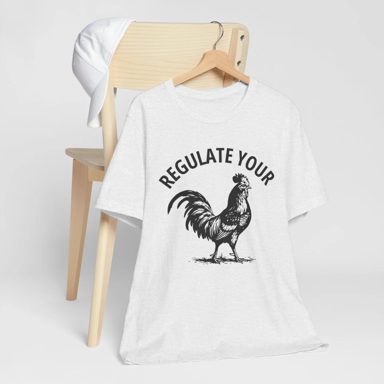 Regulate Your Rooster Funny Adult Humor Pun Graphic Tee - Women's Empowerment Humor Shirt - Image 5