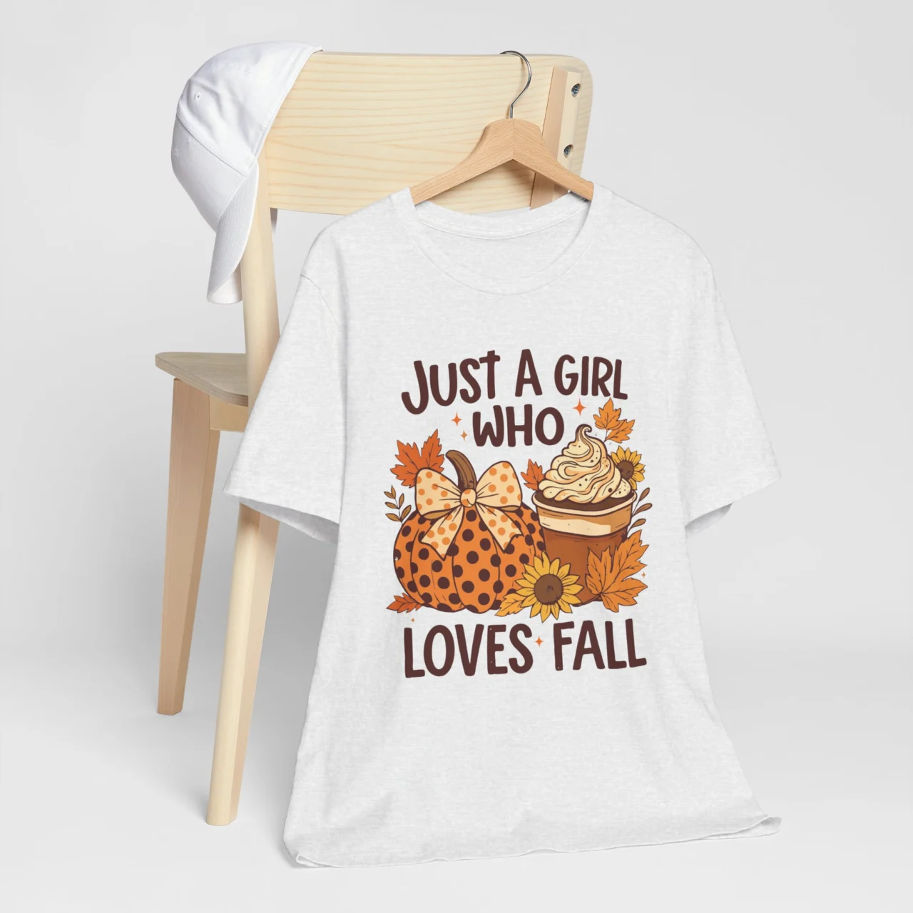 Just a Girl Who Loves Fall Shirt - Pumpkin Spice Autumn Tee - Image 4