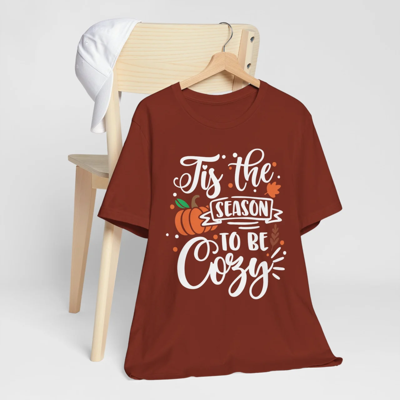 ‘Tis The Season To Be Cozy Pumpkin Shirt - Fall Graphic Tee - Image 5